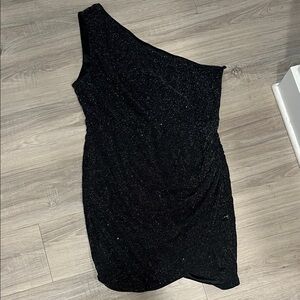 Elegant Black One-Shoulder Dress